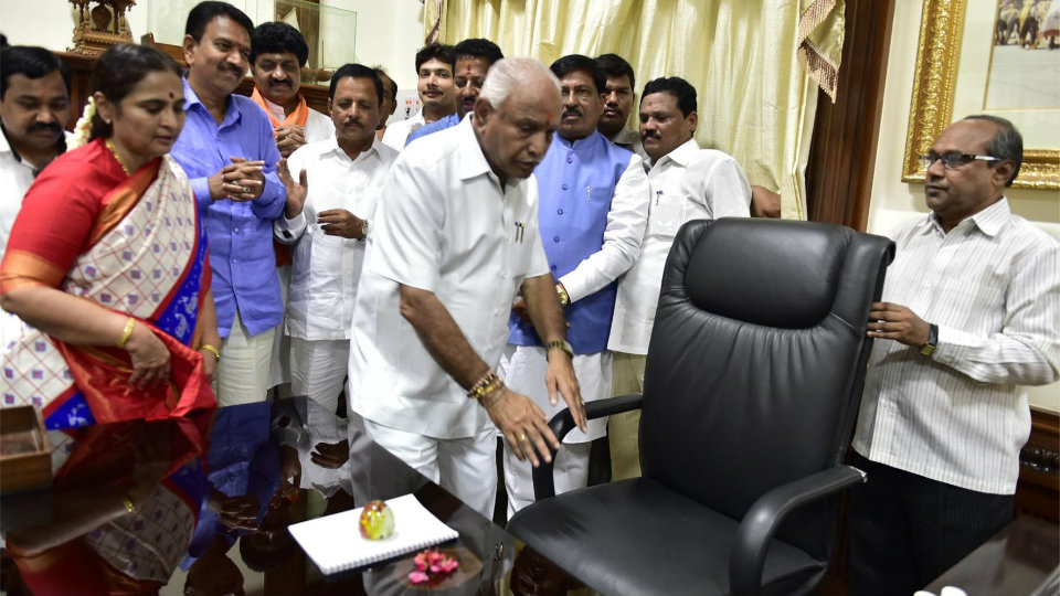 Moments after taking over as CM, Yeddy orders transfer of IPS Officers