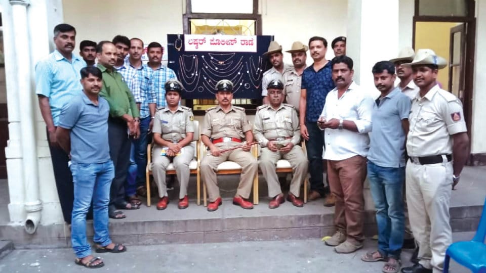 Woman held, Rs.18 lakh worth gold ornaments seized, 12 cases solved