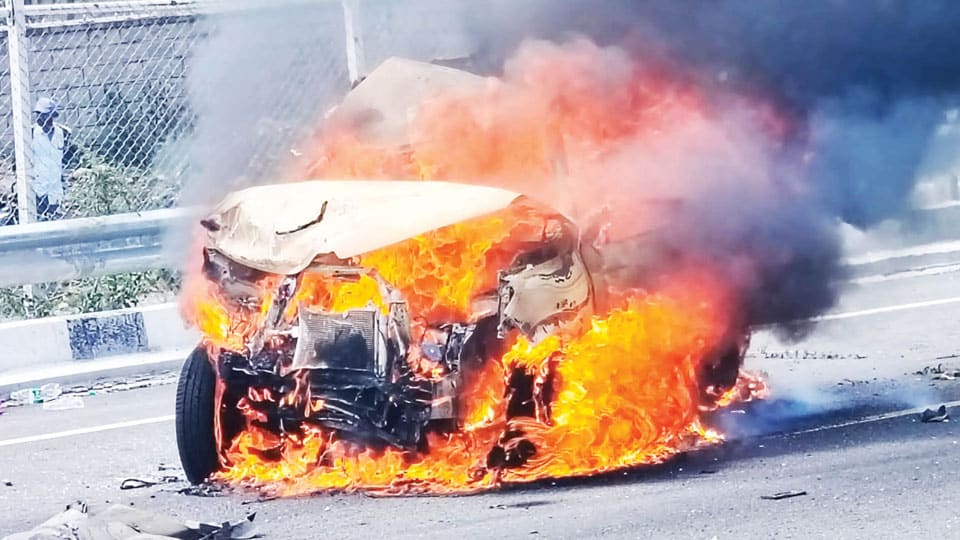 Series of accidents on Mysuru-Bengaluru Expressway
