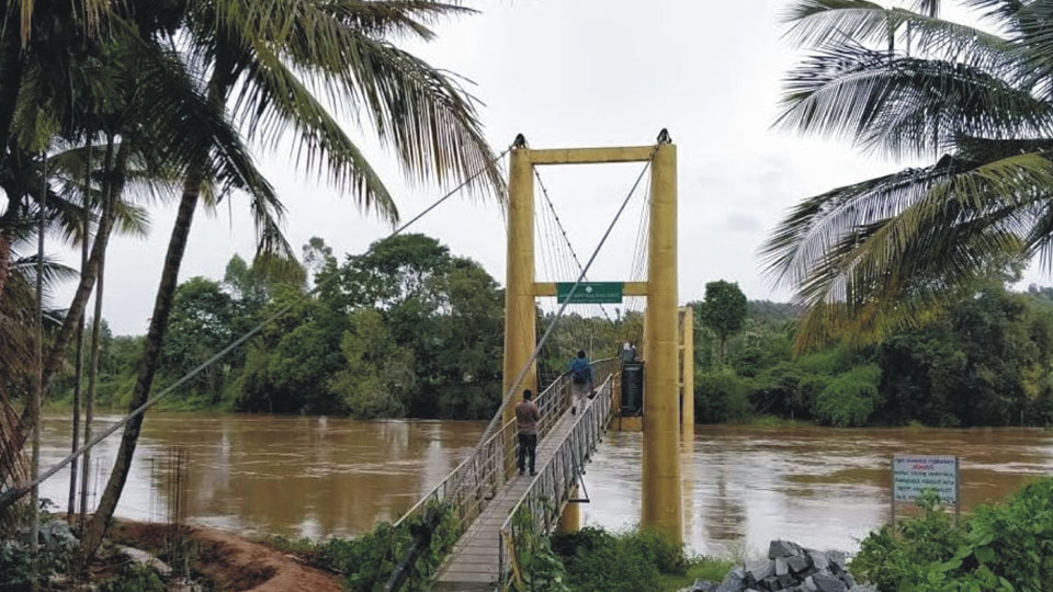 Hanging Bridges of Kodagu: Reality Check – 4 – Theppadakandi bridge a boon for villagers, school children