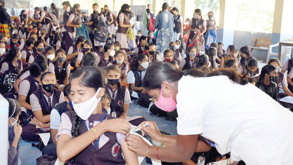41 lakh children receive first dose